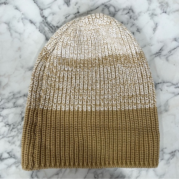 Love Your Melon Khaki Tan Ombré Knit Beanie Hat Retired - Picture 3 of 8